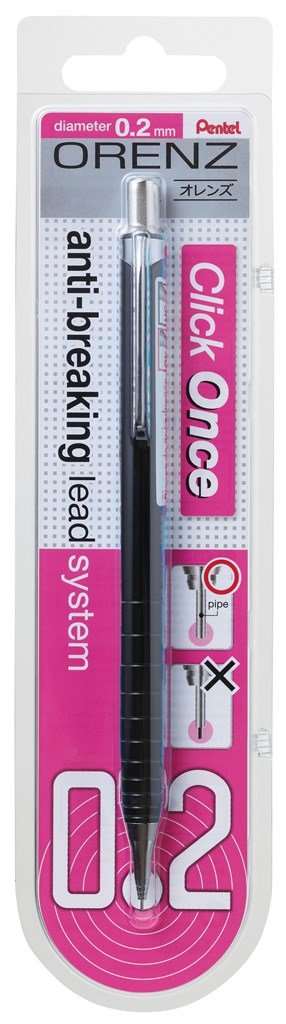 Mechanical Pencil Orenz 100% Shatterproof in Blister Card 0.2mm Black