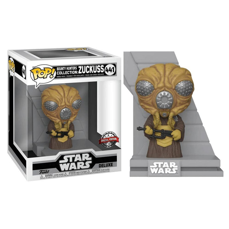 Funko Pop! Star Wars: Bounty Hunters Collection - Zuckuss Deluxe (Edición Especial