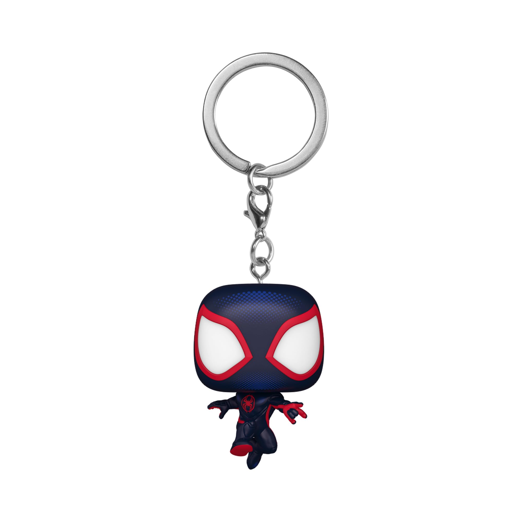 Funko POP! Keychain: Spider-Man: Across the Spiderverse - Keychain 1 - Spiderman Into the Spiderverse 2 Novelty Keyring - Collectable Mini Figure - Stocking Filler - Gift Idea - Official Merchandise