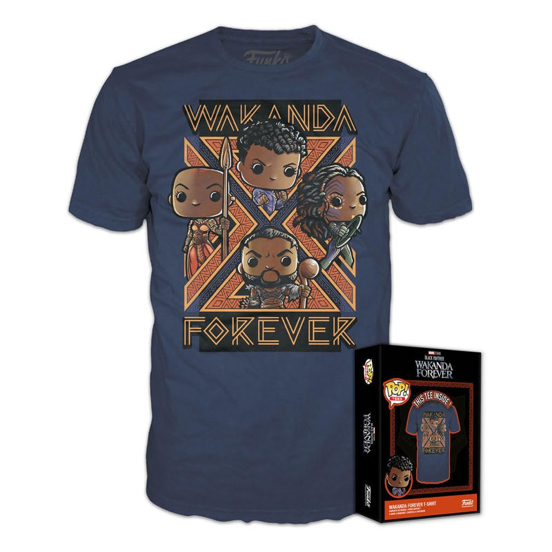 Funko Boxed Tees: Black Pander - Wakanda Forever - Group