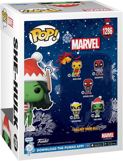 Funko POP! Marvel: Holiday - She-Hulk - Collectable Vinyl Figure - Gift Idea - Official Merchandise - Toys for Kids & Adults - Movies Fans - Model Figure for Collectors and Display