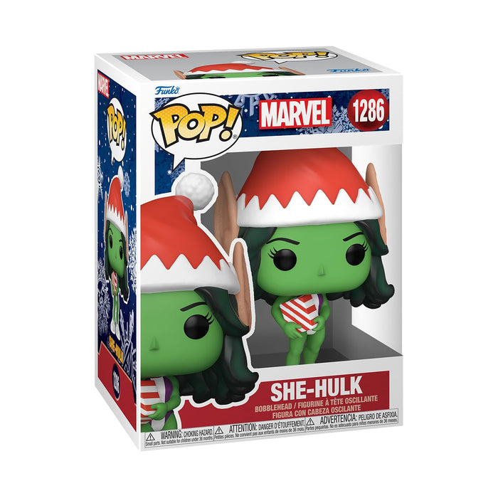 Funko POP! Marvel: Holiday - She-Hulk - Collectable Vinyl Figure - Gift Idea - Official Merchandise - Toys for Kids & Adults - Movies Fans - Model Figure for Collectors and Display