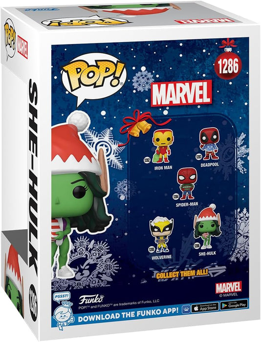 Funko POP! Marvel: Holiday - She-Hulk - Collectable Vinyl Figure - Gift Idea - Official Merchandise - Toys for Kids & Adults - Movies Fans - Model Figure for Collectors and Display