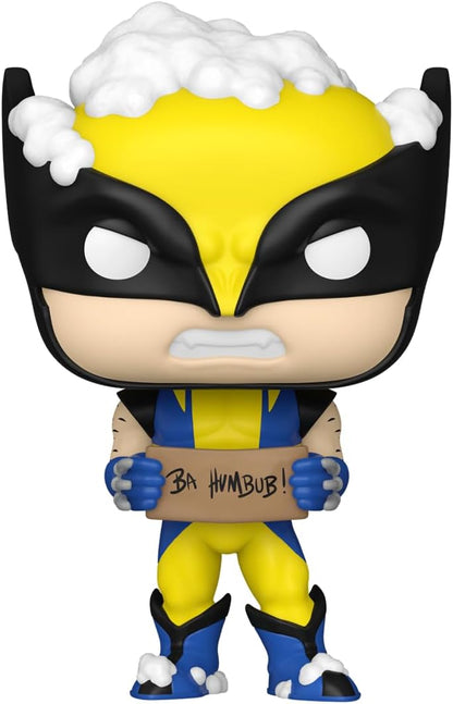 Funko Pop! Marvel: Holiday - Wolverine With Sign - Marvel Comics - Collectable Vinyl Figure - Gift Idea - Official Merchandise - Toys for Kids & Adults - Movies Fans - Model Figure for Collectors