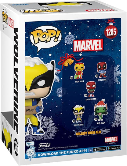 Funko Pop! Marvel: Holiday - Wolverine With Sign - Marvel Comics - Collectable Vinyl Figure - Gift Idea - Official Merchandise - Toys for Kids & Adults - Movies Fans - Model Figure for Collectors