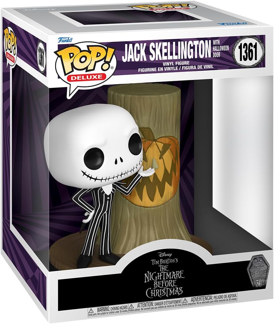 Funko POP! Deluxe: Disney the Nightmare Before Christmas 30th - Jack Skellington With H.Town Door - Collectable Vinyl Figure - Gift Idea - Official Merchandise - Toys for Kids & Adults - Movies Fans