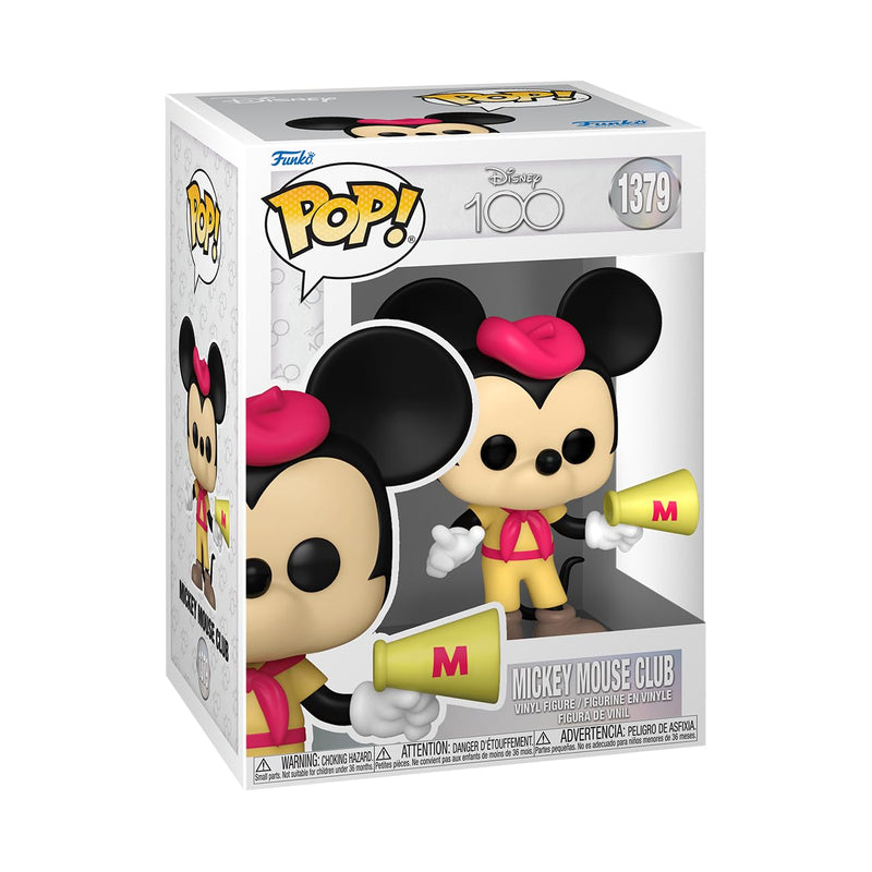 Funko POP! Disney: Mickey Mouse Club - Mickey - Disney 100th Anniversary - Collectable Vinyl Figure - Gift Idea - Official Merchandise - Toys for Kids & Adults - Model Figure for Collectors
