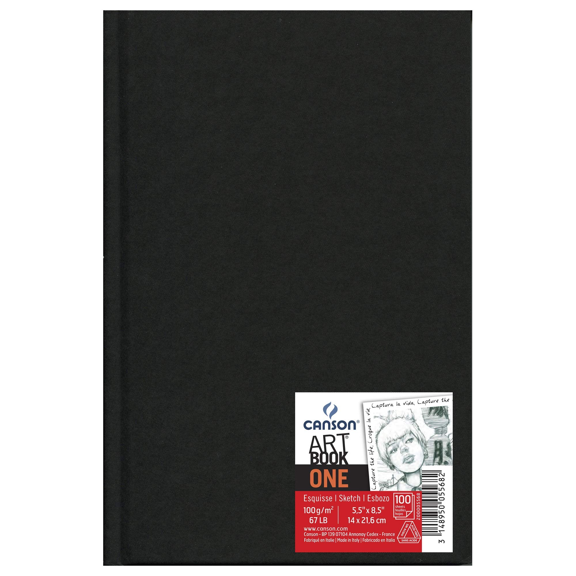 Canson Art Book One Notebook with tranchefile Drawing paper 100 sheets 100g 14 x 21,6 cm White