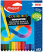 Maped COLOR'PEPS INFINITY COLOURED PENCILS - 12 COLOURS - 100% COLOURED LEAD - NO SHARPENING NECESSARY - 100% USABLE, ZERO WASTE