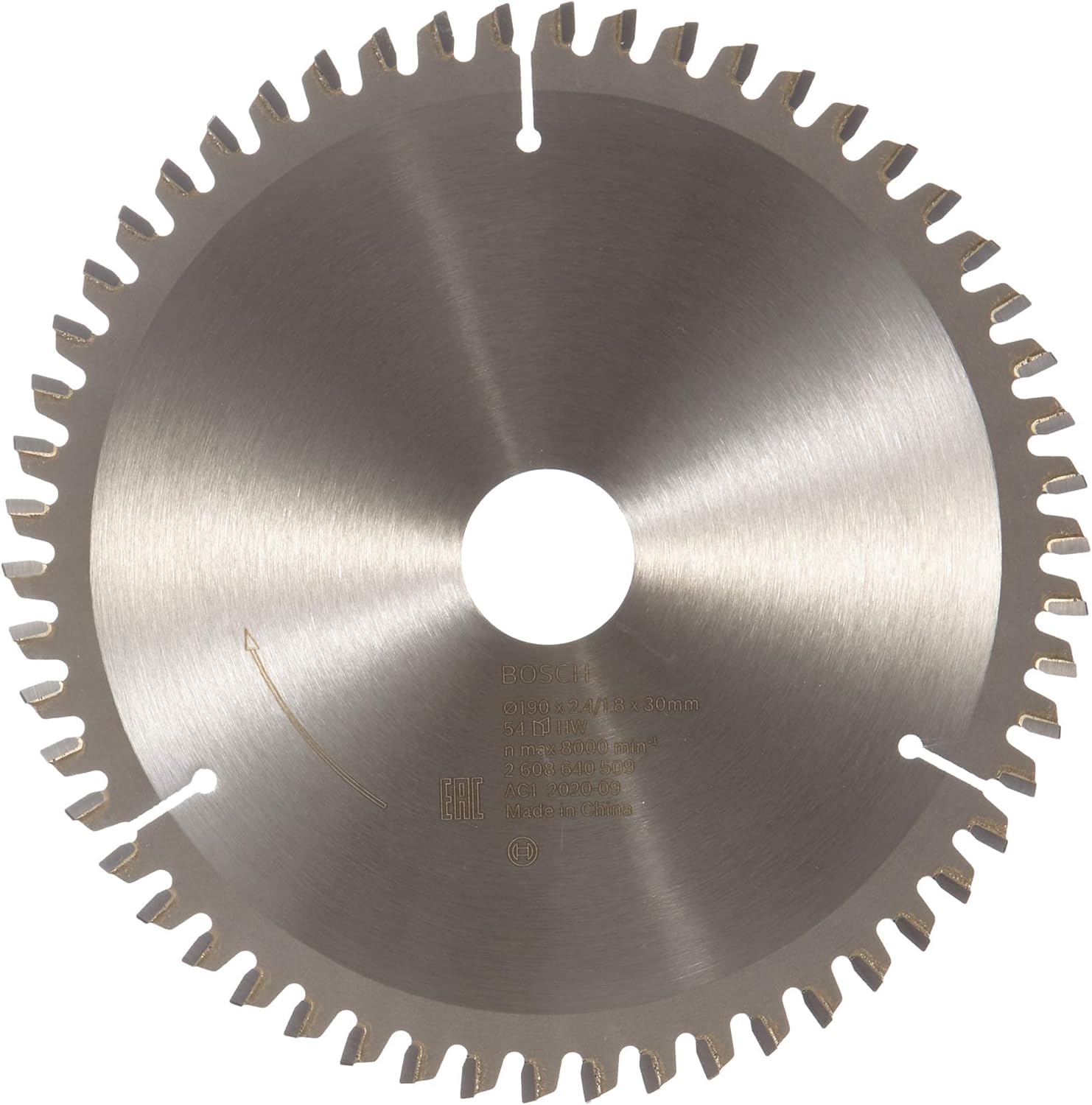 Bosch Accessories Bosch Professional 1x Kreissägeblatt Multi Material (für Multimaterial, Sägeblatt Ø 190 x 2,4 x 30 mm, 54 Zähne, Zubehör Kreissäge) 54 Zähne Handkreissäge Ø 190 mm / Bohrung 30 mm