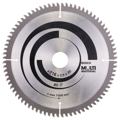 BOSCH Multi Material Kreissageblatt 216,0 mm, 80 Z