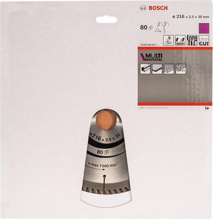 BOSCH Multi Material Kreissageblatt 216,0 mm, 80 Z