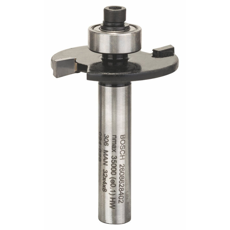 Bosch Professional Zubehör 2 608 628 402 Scheibennutfräser 8 mm, D1 32 mm, L 4 mm, G 51 mm L4xS8 Ø 32 mm