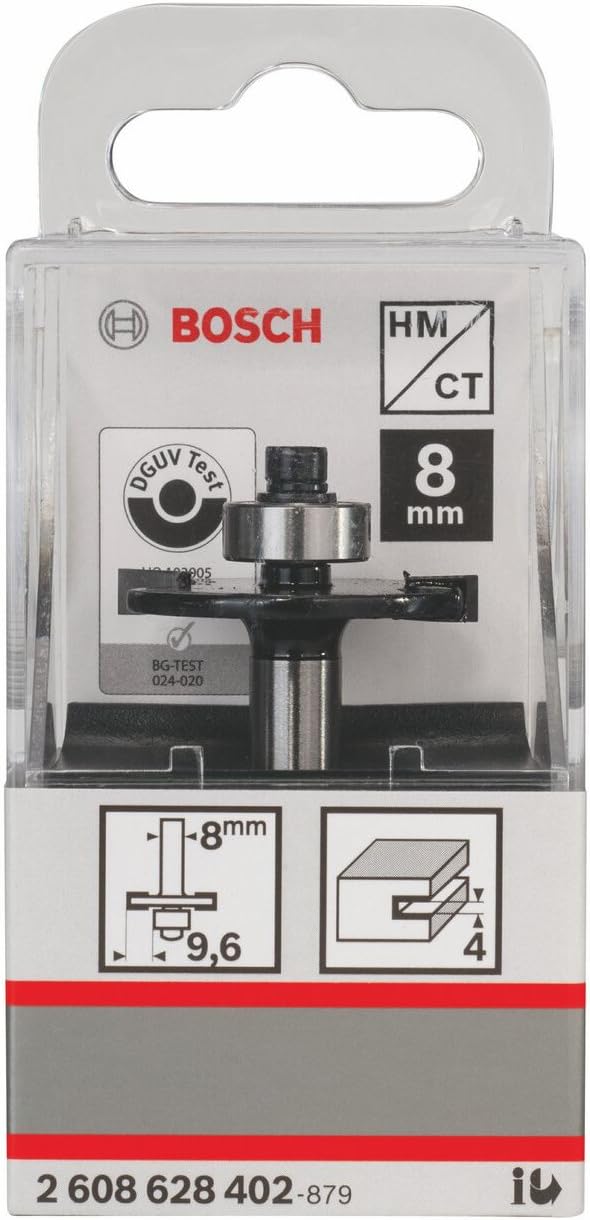 Bosch Professional Zubehör 2 608 628 402 Scheibennutfräser 8 mm, D1 32 mm, L 4 mm, G 51 mm L4xS8 Ø 32 mm