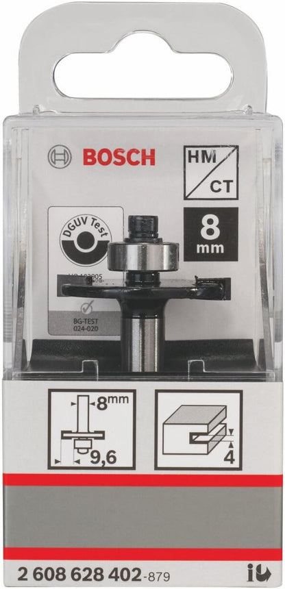 Bosch Professional Zubehör 2 608 628 402 Scheibennutfräser 8 mm, D1 32 mm, L 4 mm, G 51 mm L4xS8 Ø 32 mm