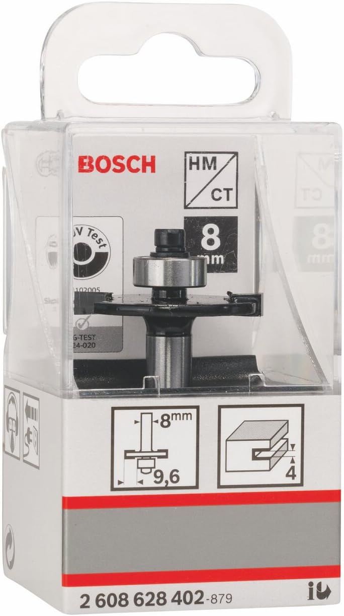 Bosch Professional Zubehör 2 608 628 402 Scheibennutfräser 8 mm, D1 32 mm, L 4 mm, G 51 mm L4xS8 Ø 32 mm