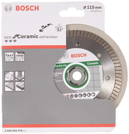 Bosch Accessories Bosch Professional Diamanttrennscheibe (für Keramik, Ø: 115 mm, BohrungØ: 22,23 mm, Zubehör für Winkelschleifer) 115 x 22,23 x 1,4 x 7 mm