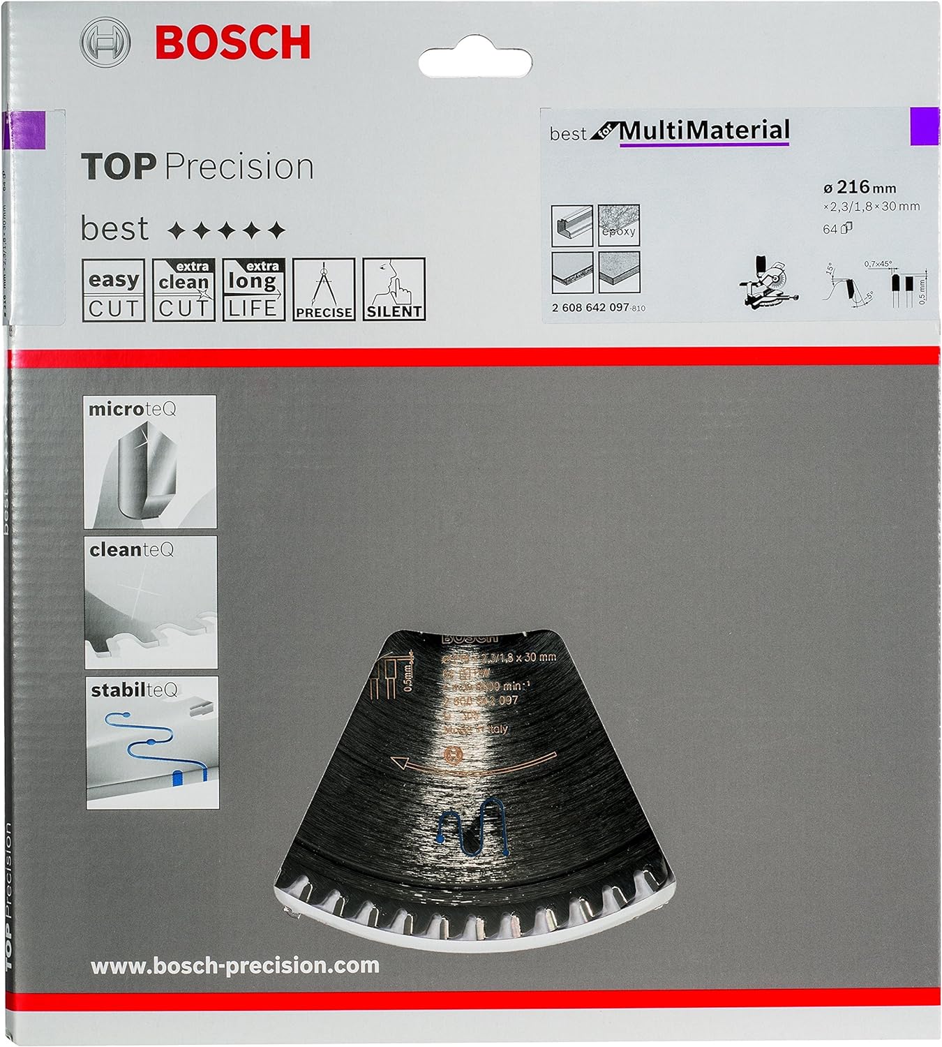 BOSCH Best for Multi Material Kreissageblatt 216,0