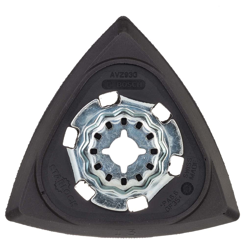 Bosch 1x Starlock Delta Sanding Plate AVZ 93 G (93 mm, Accessory for Starlock Oscillating Multi Tools