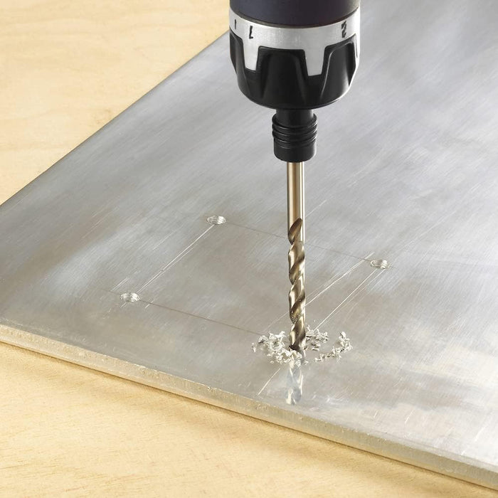 Bosch Professional 19pc. HSS-Cobalt ProBox Metal Drill Bit Set (for Stainless Steel, Ø 1-10 mm, Accessories Drill Driver and Drill Stand) 1mm-10mm HSS-CO Single