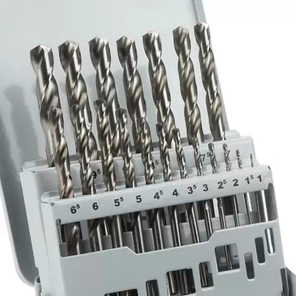 Bosch Professional 25tlg. HSS-G ProBox Metallbohrer-Set (für Stahl, Ø 1-13 mm, Zubehör Bohrschrauber und Bohrständer) Ø 1-13 mm Set 25 tlg.