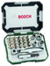 Bosch 26pc. Screwdriver Bit and Ratchet Set (PH-, PZ-, Hex-, T-, S-Bit, Accessories Drill and Screwdriver