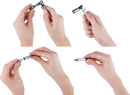 Bosch 26pc. Screwdriver Bit and Ratchet Set (PH-, PZ-, Hex-, T-, S-Bit, Accessories Drill and Screwdriver