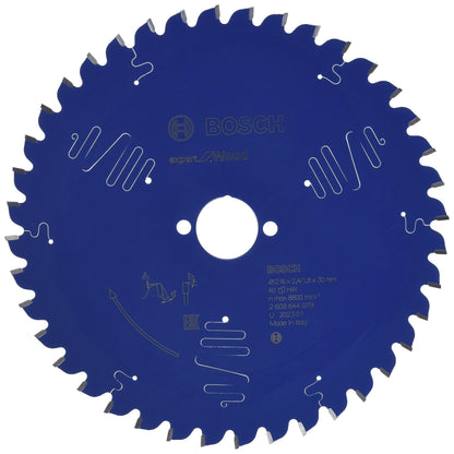 Bosch Professional 1x Kreissägeblatt Expert for Wood (Holz, Sägeblatt Ø 216 x 30 x 2,4 mm, 40 Zähne, Zubehör Kreissäge) Ø 216 mm 30 mm Bohrung 40 Zähne 2,4 mm