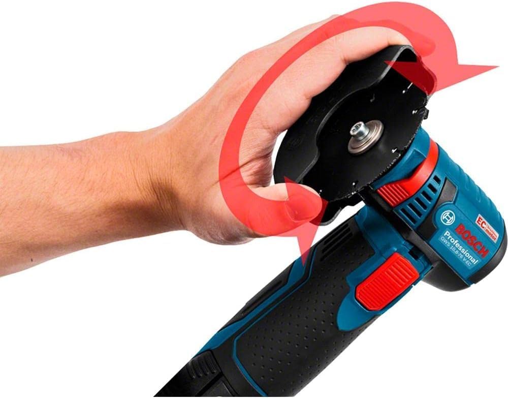 Bosch Professional 06019F2000 System GWS 12 V-76 Cordless Angle Grinder (Three Cutting, Disc Diameter: 76 mm, Excluding Rechargeable Batteries and Charger, in Cardboard Box), 1 W GWS 12 V-76 + L-Boxx