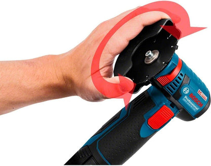Bosch Professional 06019F2000 System GWS 12 V-76 Cordless Angle Grinder (Three Cutting, Disc Diameter: 76 mm, Excluding Rechargeable Batteries and Charger, in Cardboard Box), 1 W GWS 12 V-76 + L-Boxx