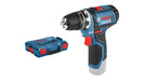 Bosch Professional 12V System Akku Bohrschrauber (mit Bohrfutteraufsatz GFA 12-B, ohne Akkus und Ladegerät, in L-BOXX), Schwarz, Blau, inkl. 1x Aufsatz ohne Akkus/Ladegerät in L-BOXX inkl. 1x Aufsatz