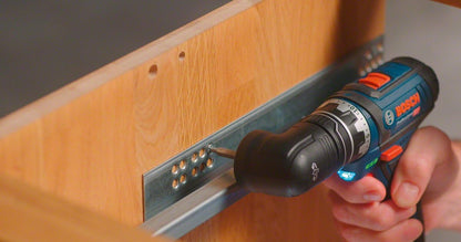 Bosch Professional 12V System Akku Bohrschrauber (mit Bohrfutteraufsatz GFA 12-B, ohne Akkus und Ladegerät, in L-BOXX), Schwarz, Blau, inkl. 1x Aufsatz ohne Akkus/Ladegerät in L-BOXX inkl. 1x Aufsatz