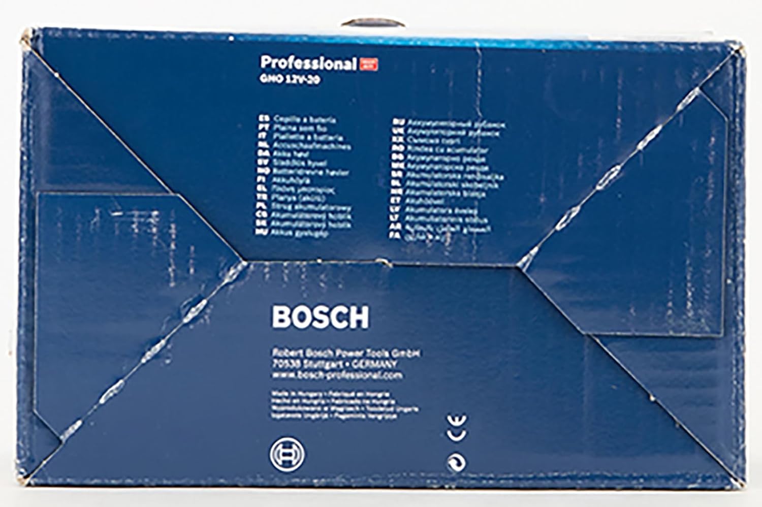 Bosch Professional 12V System Akku Handhobel GHO 12V-20 (max. Hobelbreite: 56 mm, ohne Akkus und Ladegerät, im Karton) im Karton ohne Akku