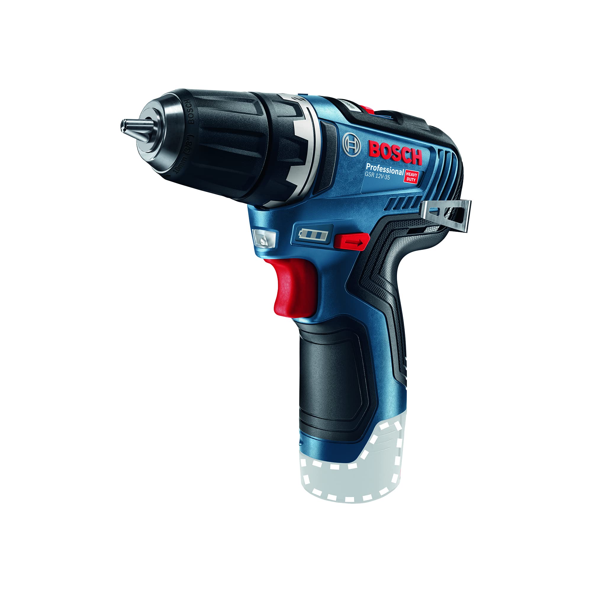 Bosch Professional 12V System Akku-Bohrschrauber GSR 12V-35 (ohne Akkus und Ladegerät, im Karton)