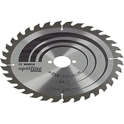 Bosch Accessories Optiline 2608838409 Kreissägeblatt 216 x 30 x 1.6mm Zähneanzahl: 34 1St.