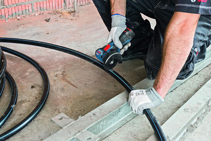 Bosch Professional 12V System GWS 12V-76 cordless angle grinder (including 2x2.0 Ah battery, 5-piece cutting and grinding disc set, in bag)