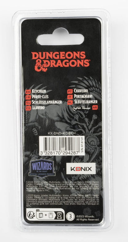 Konix Dungeons & Dragons Schlüsselanhänger - Rotes Drachenmotiv - Schwarz