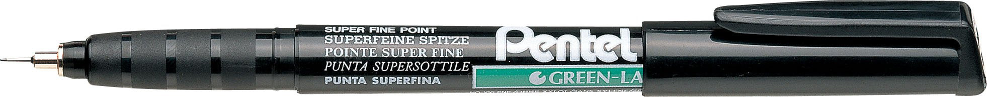 Pentel Permanentmarker xylol-/toluolfrei superfein 0,4 mm Strichbreite schwarz