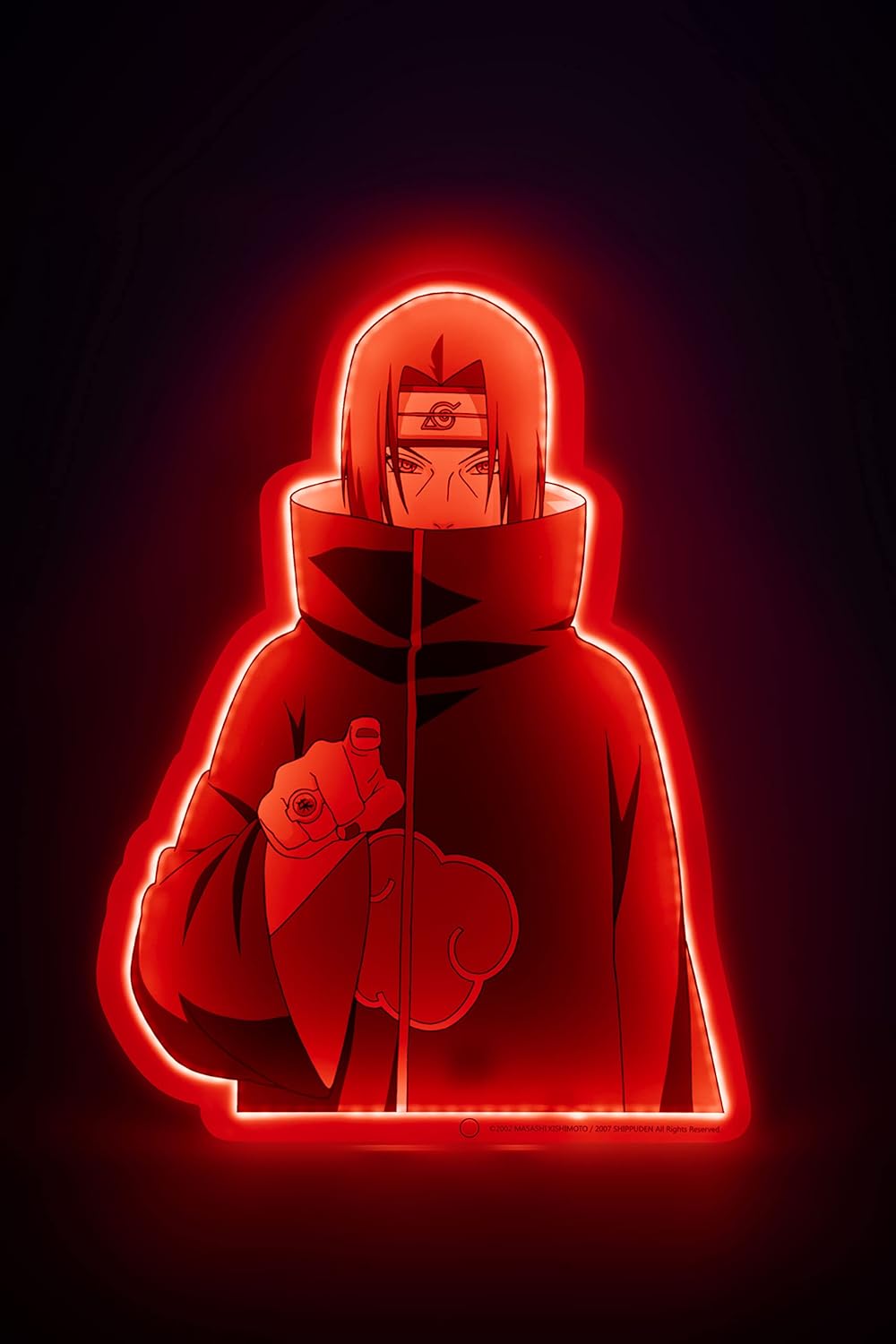 TEKNOFUN Itachi Neon Neon Style Naruto Shippuden, Black, Red