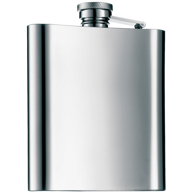 WMF Manhattan Flachmann 200 ml, 20cl, Cromargan Edelstahl mattiert, 13 x 10 cm, Geschenkidee Eben ohne Gravur
