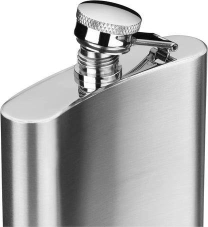 WMF Manhattan Flachmann 200 ml, 20cl, Cromargan Edelstahl mattiert, 13 x 10 cm, Geschenkidee Eben ohne Gravur