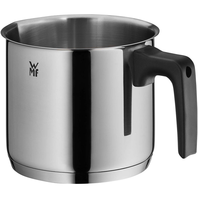 WMF 794769990 milk pot Ø 14 cm approx. 1,7l pouring rim Cromargan stainless steel brushed suitable for all stove tops including induction dishwasher-safe, Silver