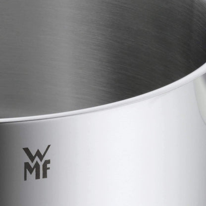 WMF 794769990 milk pot Ø 14 cm approx. 1,7l pouring rim Cromargan stainless steel brushed suitable for all stove tops including induction dishwasher-safe, Silver
