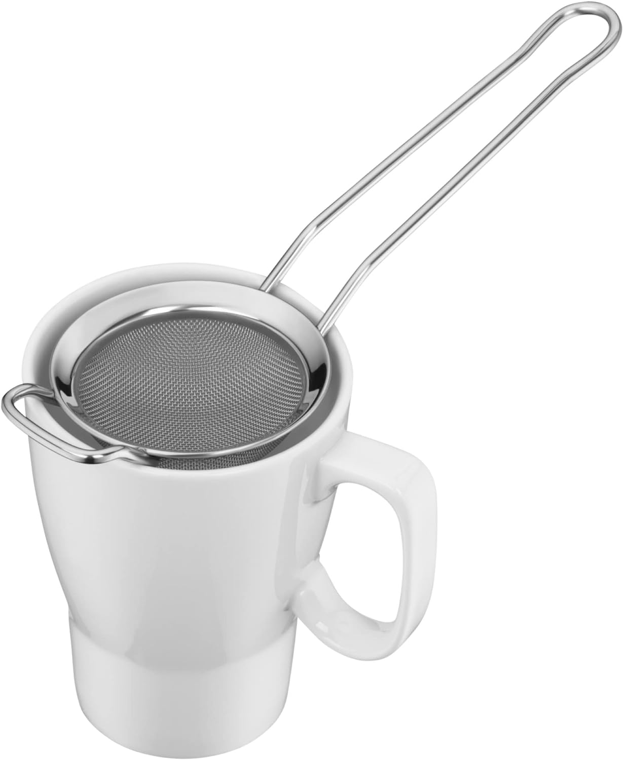 WMF Gourmet Küchensieb klein 8 cm, Teesieb Edelstahl, kleines Sieb, Cromargan Edelstahl poliert, spülmaschinengeeignet