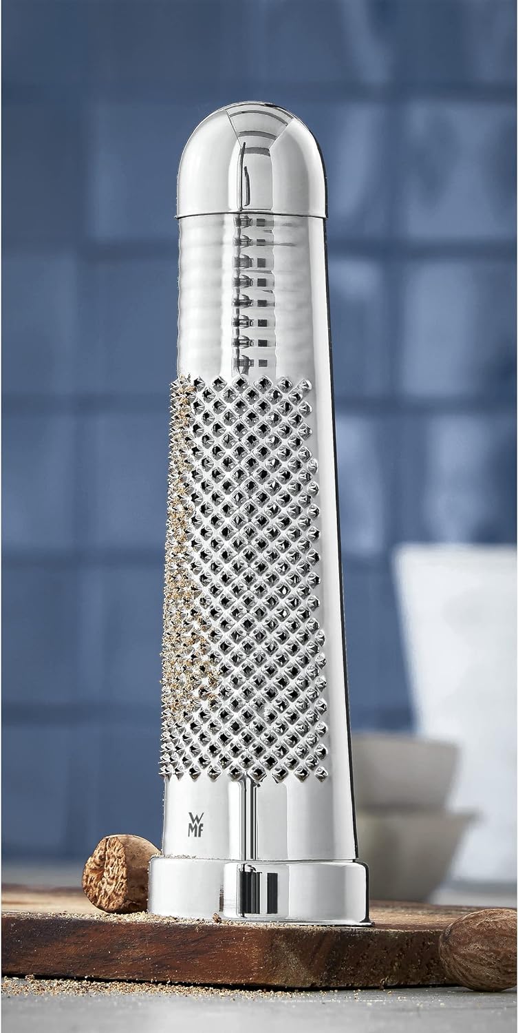 WMF Muskatreibe 16,5 cm, Muskatnuss Reibe, Cromargan Edelstahl rostfrei, spülmaschinengeeignet, Metallic
