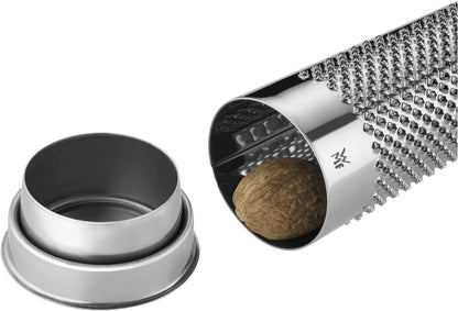 WMF Muskatreibe 16,5 cm, Muskatnuss Reibe, Cromargan Edelstahl rostfrei, spülmaschinengeeignet, Metallic