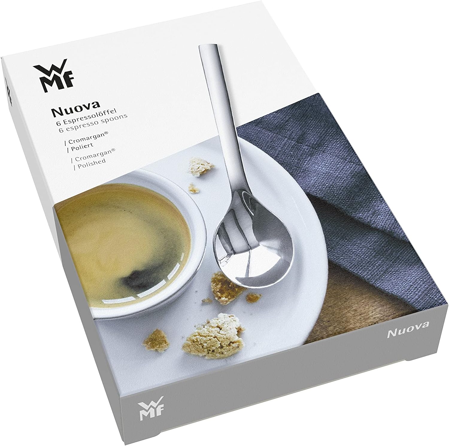 WMF Espresso Spoon 6 Piecesnuova Cromargan Stainless Steel 18/10 Brushed