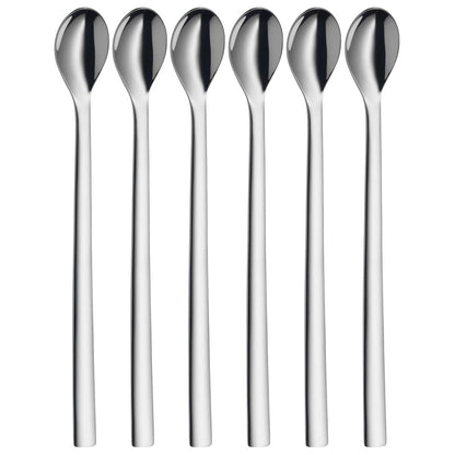 WMF Long Drinklöffel-Set 6-Pieces Nuova Cromargan Stainless Steel 18/10 Brushed