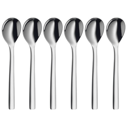 WMF Egg Spoon-Set 6-Pieces Nuova Cromargan Stainless Steel 18/10 Brushed