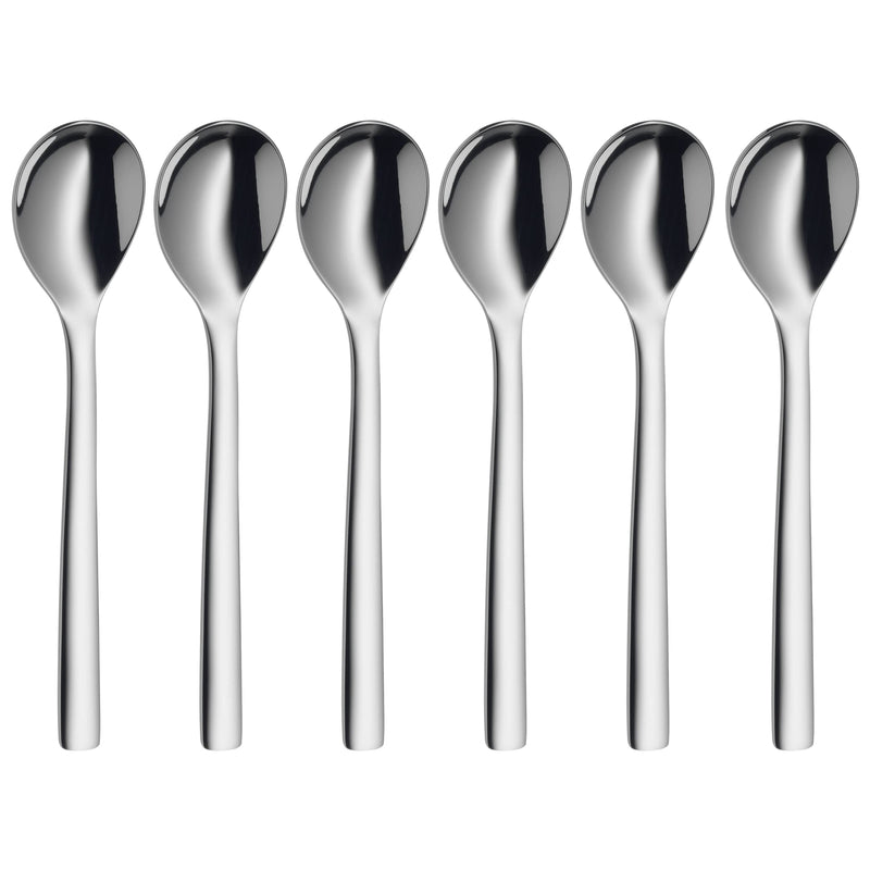 WMF Egg Spoon-Set 6-Pieces Nuova Cromargan Stainless Steel 18/10 Brushed